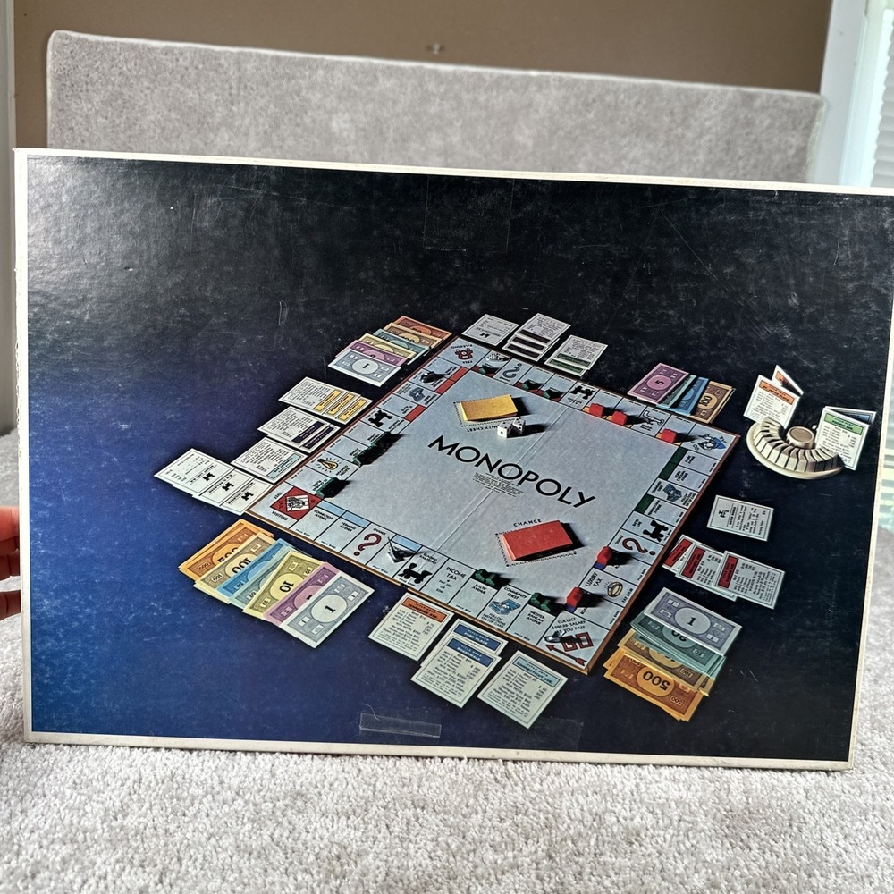 Vintage Monopoly Anniversary Edition Complete Parker Brothers 1974 Deluxe